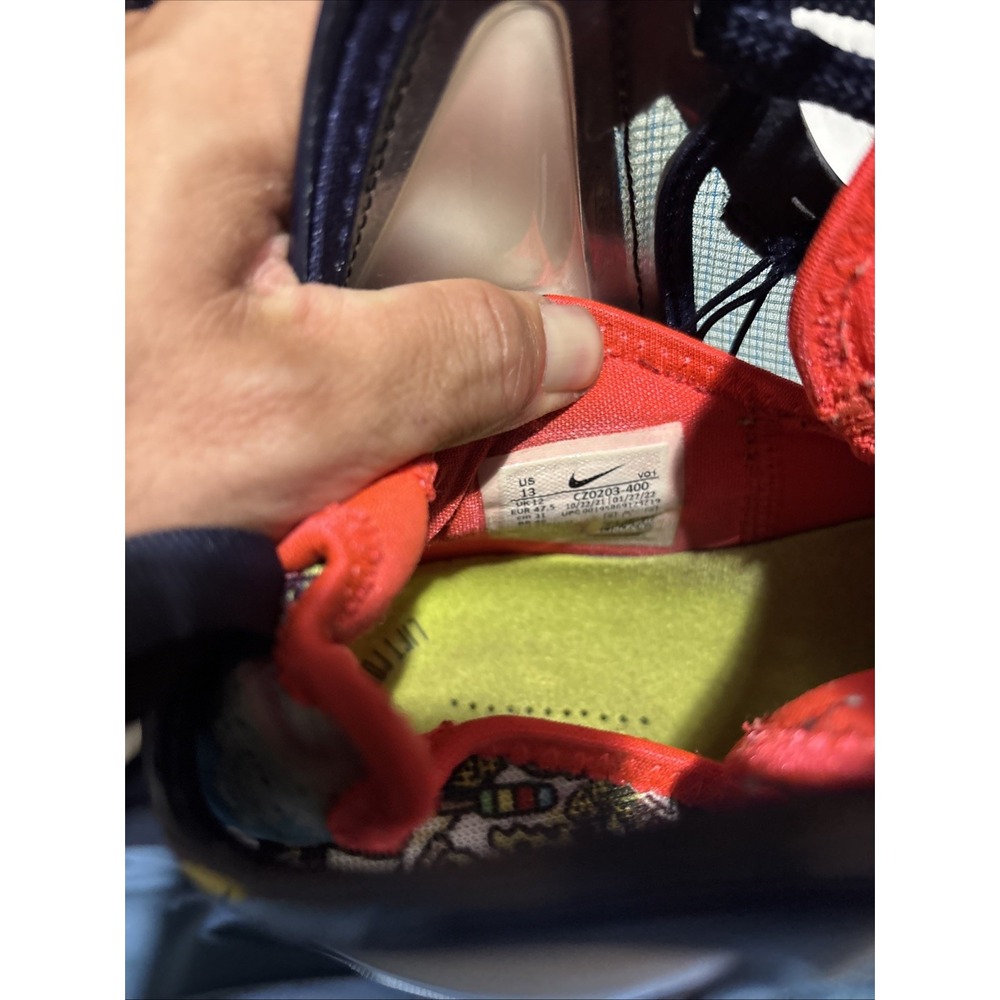 Size 13 - Nike LeBron 19 Fast Food - Dutch Blue - Picture 7 of 8